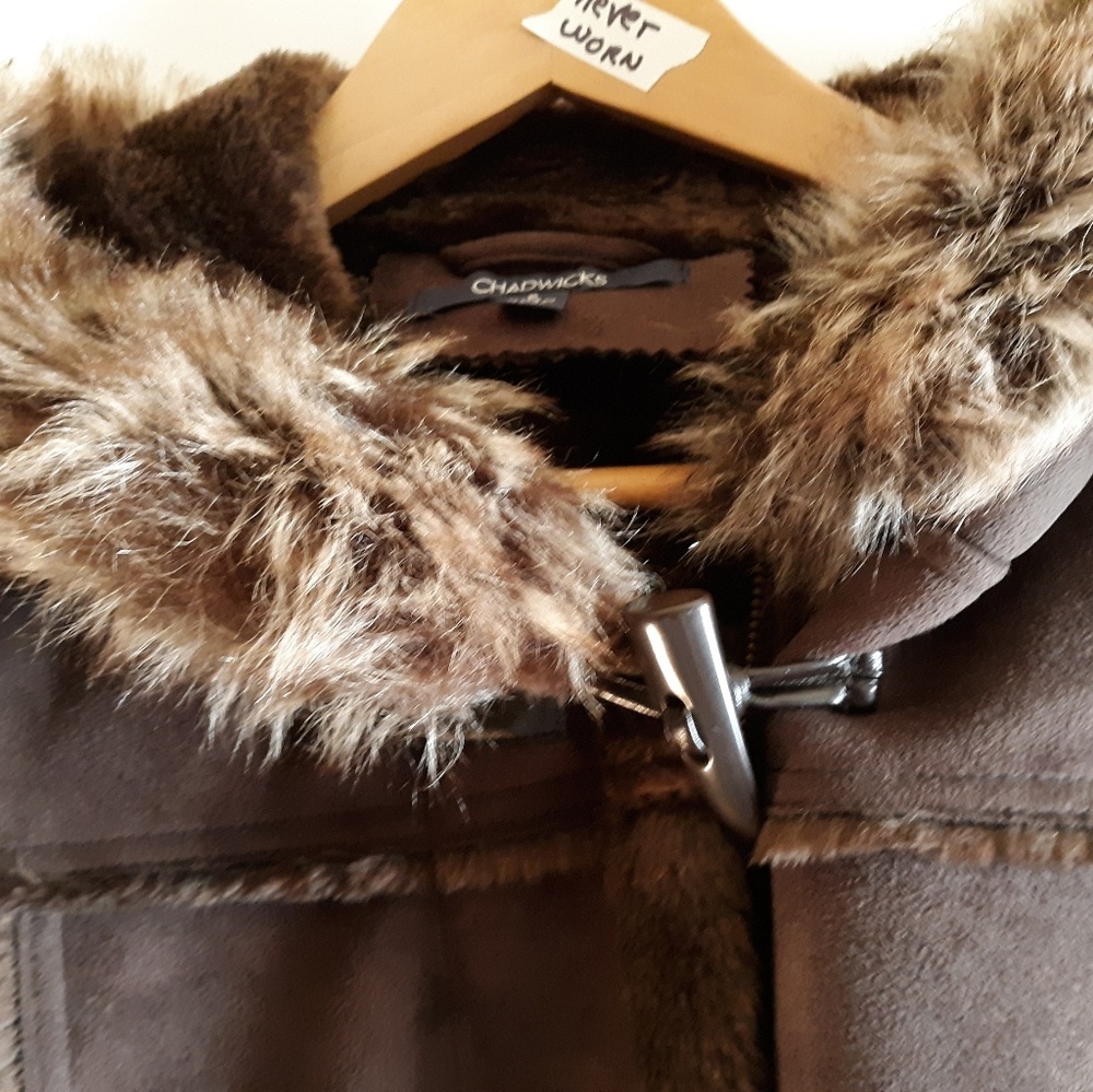Faux suede jacket. - Picture 4 of 4
